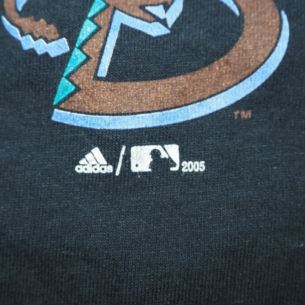 Adidas VTG 2005 Arizona Diamondbacks Short Sleeve T-Shirt Men's 2XL Black‎